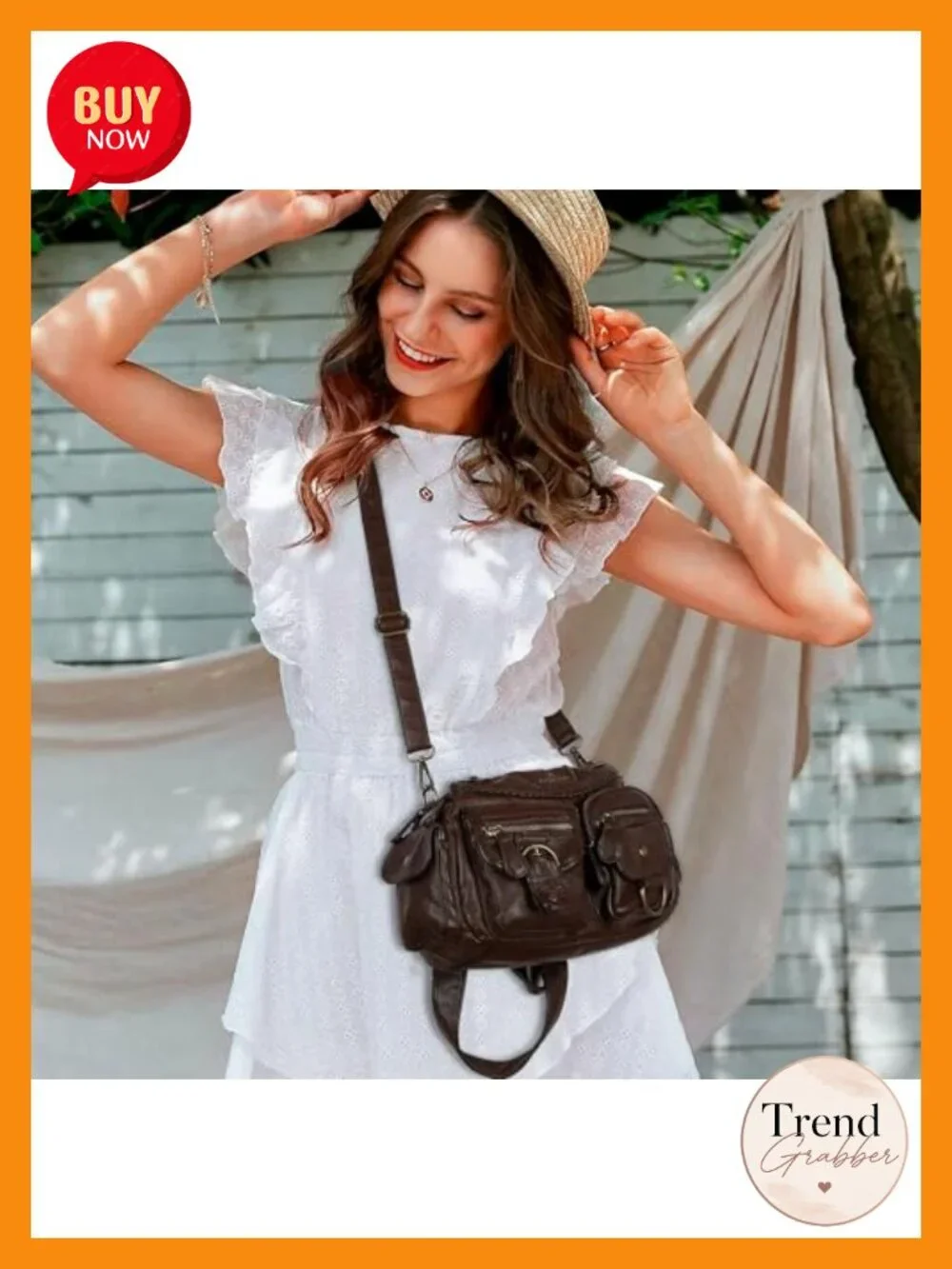 Faux Leather Hobo Shoulder Bag Vegan Leather Crossbody Purse